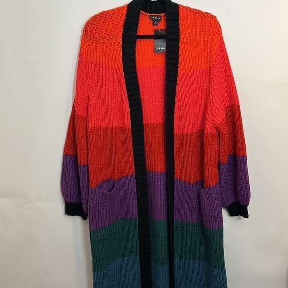 Torrid CHUNKY DUSTER BALLOON SLEEVE SWEATER - Picture 6 of 10